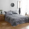 Fashion 100%cotton Stripe Bed Flat Sheet Set Gift Adult Queen King Twin Full Size 3pcs Bed Sheet Set Pillowcase Bedding 210706