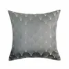 Cojín/almohada decorativa Deluxe Gris oscuro Moda Moderna Vida en el hogar Tejida Funda de cojín semicircular Funda cuadrada decorativa 45 x cm 1 pieza /