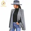 High Guality Fashion Designer Runway Coat Giacca da abito con mantello scialle stile Europa 210520