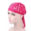 Cyclisme Bandana Skull Cap Beanie Léger Réglable Coton Biker Chapeau Capuche Bandeau Foulard Doo Rags Head Wraps 1733 Z2