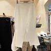 Nieregularny pakiet Hip Kobieta Spódnice Koreańska Moda Asymetryczna Design Faldas Mujer Solidna Wysoka Talia Jupe Spring 210514