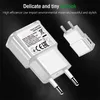 Зарядные устройства сотовых телефонов EU Plug Charger для Samsung Galaxy Core Prime G360 G3608 G3609 C7 2016 C5 Pro C7 Pro J7 + J7 Plus