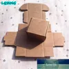 Envoltório de presente 3,7 * 3.7 * 2cm Caixas de papelão recicladas / preto Caixas de embalagem de papel / mini Tamanho Black Kraft Box 10 pcs Preço de fábrica Especialista Qualidade Qualidade Mais recente estilo