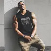 muscleguys liftwear قميص أكمام مع هودي العلامة التجارية رياضة الملابس اللياقة البدنية الرجال كمال الاجسام stringers تانك القمم singlets 210421