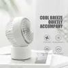 Portable Mini Ventilateur de bureau Cooler de l'air USB rechargeable 3 vitesse Vitesse du vent 120 ° Air Alimentation faible Bruit pour le bureau de la maison extérieure