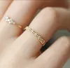 Ring voor vrouwen Dame Mini Cubic Zirconia Finger Rings Light Gold Color / Silver Color Fashion Sieraden KCR088