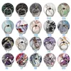Universal Marble Stone Cell Phone Ring Holder Cellphone Finger Stand 360 Degree Rotation Bracket with Hook