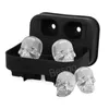 4 Grid Skull Shaped Ice Cube Mould Halloween Silicone Cake Mold Food Grade Chocolate Biscuits Molds Festival Baking Tools BH6159 TYJ