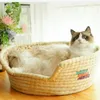 猫のベッド家具丸いペットクッションベッド