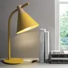 Macaron Minimalistische metalen tafellamp nachtkastje Student Oogbescherming Bureaulamp E27 LED-verlichting voor slaapkamer Woonkamer