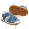 First Walkers 0-18 Month Baby Girls Boys Shoes Canvas PU Non-Slip Sandals Children Summer Fashion Blue Sneakers Infant