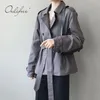 Automne Femmes Trench-Coat Avec Ceinture Chic Femme Coupe-Vent À Double Boutonnage Casual Outwear Manteaux 210415