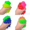 6cm decompression grape ball hand pinch soft ball kids squeeze toy adult stress reliever birthday gifts