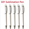 Personalized Gel Pen DIY Sublimation Ballpoint Pens Press Type Automatic Pencil with Black Ink Office School Stationery Supplies RRE11144