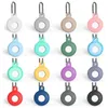 16 Colors Silicone Cases Keychain For Airtags Locator Tracker Anti-lost Device Keychains Protect Sleeve