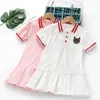 Girl's Dresses Dress For Girls Summer 2022 Short Sleeve Kids Sports Baby Girl Teenis Children Clothing Vestido 2 6 8 10 11 Years