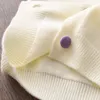 의류 세트 소녀 스웨터 세트 가을 어린이 자켓 탑 그림 체크 무늬 주름진 포도 공주 치마 2 피스 슈트