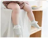 warme Baumwolle Spitze Rüschen Prinzessin Kirsche Socken Kinder Knöchel Kurze Socke Weiß Rosa grün Baby Mädchen Kinder Kleinkind