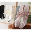 Leggings & Tights Spring Baby Girls Pantyhose Toddler Velvet Bowknot For Kid Clothes Cotton Ribbed Children Stocking Trousers