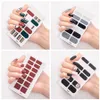 Autocollants de vernis à ongles complets autocollants de vernis à ongles bandes de décalcomanies léopard adhésif faux ongles conception ensemble de manucure autocollants d'ongles brillants 3D RRA35605847918