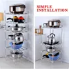 Kitchen Organizer Racks Floor Pot Washbasin Storage Basin Kitchenware Accessories Shelf 210705