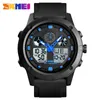 SKMEI Reloj deportivo al aire libre Hombres Digial Relojes Militar 5Bar Impermeable Luminoso Reloj de pulsera de doble pantalla montre homme 1514 X0524