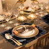 Halloween placemat hittebestendige wasbare pompoen patroon tafel matten keuken dineren decoratie 61cmx45cm xbjk2108