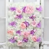 Ghirlande di fiori decorativi 40 * 60 cm Pannello murale di fiori artificiali Decor Sfondo Festa di nozze Evento Compleanno Scene Layout Seta fai da te Dahlia R