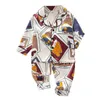 Peuterzijde satijn pyjama pyjama set cartoon kinderen jongens meisjes nachtkleding pijama nachtkleding meisje thuis kleding jongen loungewear 211130