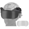Buiten paintball schieten bril Face Protection Gear Zonnebril Tactische snelle vleugel zijstrein Montage helmbres No02-108