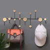 Gold /Black Wall Hook Storage Nordic Creative Entrance Key Hanger Home Decoration Hanging Fitting Room Clothes Coat 220311