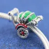 100% 925 Sterling Silver Asia Exclusive Traditional Rickshaw Charm Bead Fits European Pandora Style Jewelry Charm Bracelets