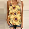 Kvinnor Sleeveltank Top Fashion Streetwear Summer Women's Suwer Print O-Neck Sleevelsexy Blus Vest Fashion Tank Top X0507