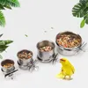 Other Bird Supplies Feeder Parrot Hanging Cage Stainless Steel Food Bowl Pet Water Cup Cockatiel Container Chicken Accessories Budgerigar