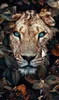Animal Art Posters Tiger Lions Jungle Wall Art Canvas Painting Prints Home Wall Pictures for Living Room Home Cuadros Decoration1205706
