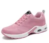 Дизайнерские женские кроссовки розовые воздушные подушки поверхности обувь дышащий спортивный тренажер высокое качество шнуровки сетки тренеров открытый бегун 003