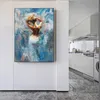 Henry Asencio Abstract Vrouw Terug Beroemde Kunst Canvas Print Schilderij Woonkamer Muur Foto Woondecoratie Poster Schilderijen4312478