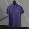 Summer Mens Polo Shirt Fashion Design Lapel Bortable T-shirt Tryckt bokstäver Casual Top 5 Styles