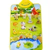 Jouets pour bébés Musique Sound Funny Farm Animal Enfants Bébé Enfants Tapis de jeu Tapis musical Tapis de jeu pour enfants Intelligece Toy 40 * 60cm 210724