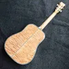 Personnalisé 36 pouces AAAAA tout en bois massif guitare acoustique épicéa 41 érable reliure arrière