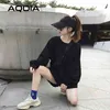 Herbst Harajuku Lose Frauen Hoodies Sweatshirt Streetwear Einfarbig Plus Größe Lange INS Weibliche Pullover 210521