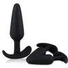 Massage 3 stks Anale Seksspeeltjes Voor Mannen Vrouwen Zwart Plug Butt Beginner Erotische Siliconen Volwassen Producten Prostaat Massager