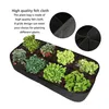 4/8 Grid Gardening Felt Planting Bag Tuin Planter Bloem Potten Lay-out Waterdichte Bloempot Indoor Outdoor Gebruik / Planters