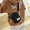 女性の小さなナイロンの肩のミニバッグファッションソリッドジッパーシェル財布クロスボディの電話バッグ