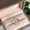 ring lyx smycken damer 18k guldpläterad designer officiella reproduktioner högsta diskvalitet 5a ringar gåva till gir