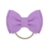 Baby Haptonds Girls Double Layer Bow Bowbknot Hairbands Kids Kids Hair Association اطفال نايلون نايلون مرن مرن.