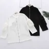 Joloo jolee moda pullover casaco duas maneiras vestindo camisola mulheres gola de inverno tricotada pulôver femme puxar volta zipper 210518