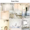 DICOR DIY Flowers Reflection Home Decoration Art Wall Stickers For Livingrooms Colorful Beautiful Removable Adesivo de parede