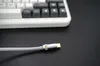 GeekCable cavo per tastiera meccanica personalizzato fatto a mano spirale USB per cavo tastiera Filco PET nylon intrecciato argento fluorescente