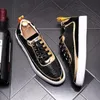 2021 Sneakers con piattaforma di lusso da uomo Spring Glitter strass Low Top Casual Flats Scarpe Uomo Crystal Punk Mocassini Zapatos Hombre